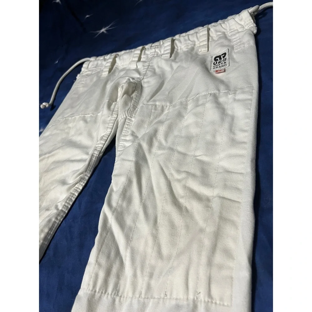 Moya Brand 025 White BJJ Gi Pants Size K2 Brazilian Jiu Jitsu Martial Arts